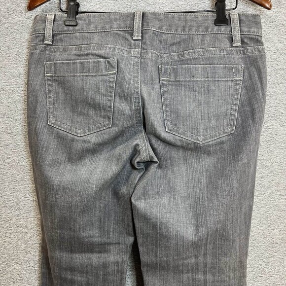 Ann Taylor Jeans Women Size 8P Gray Modern Fit Lindsay Waist Low Rise Cotton - Picture 10 of 14